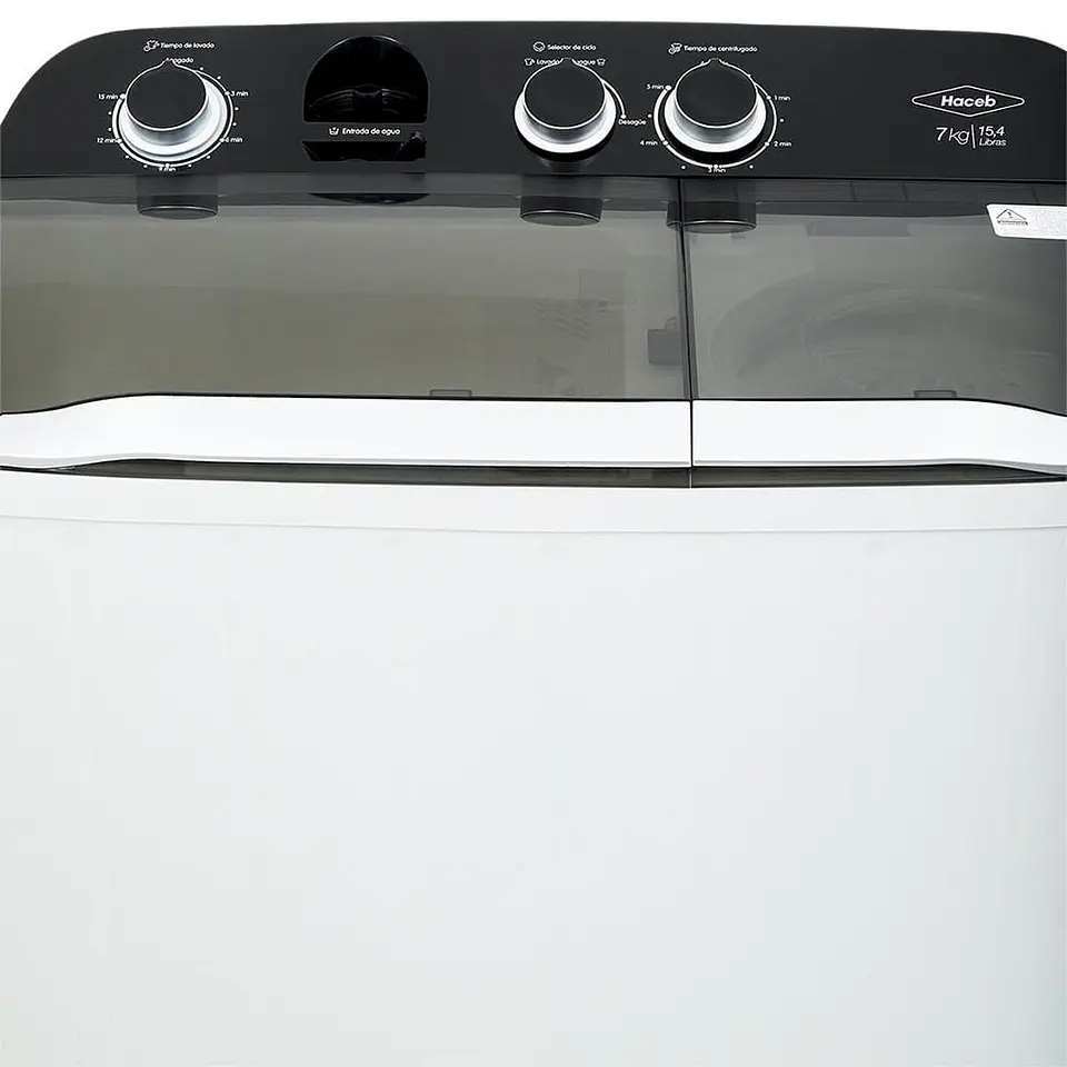 Lavadora HACEB Carga Superior 7 kg (15 lb) 9003009 5