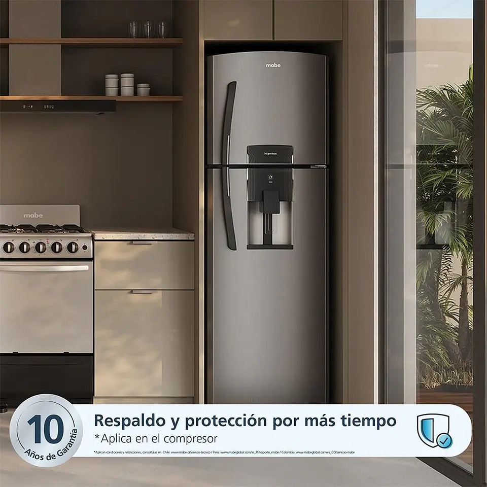 Nevera MABE No Frost Congelador Superior 313 Litros Brutos RMA313FXCT RMA313FXCT Platinum 3