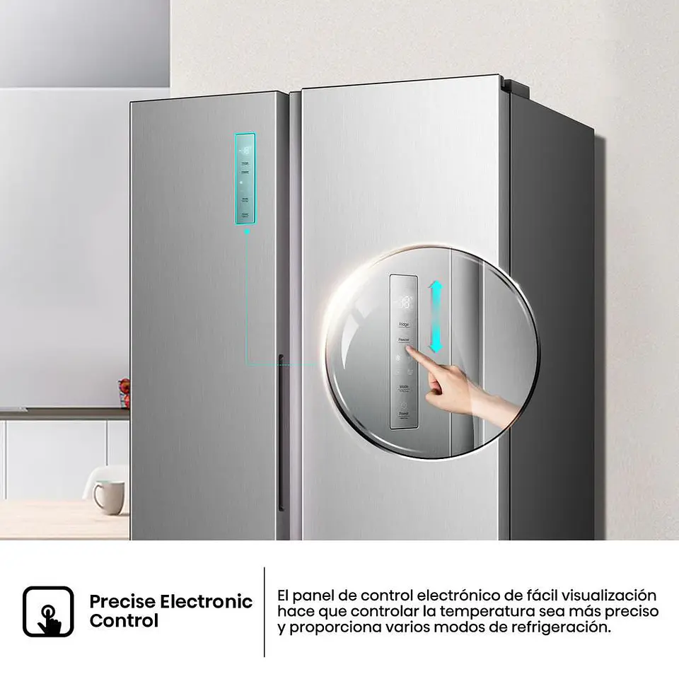 Nevecon HISENSE Side By Side 541 Litros BCD558W BCD558 Silver 3