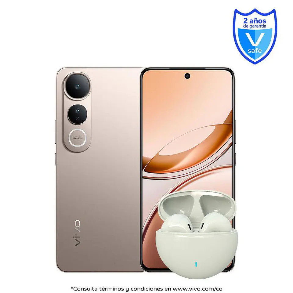 Celular VIVO V50 Lite 5G 256 GB 8 GB RAM Dorado + Bundle 6