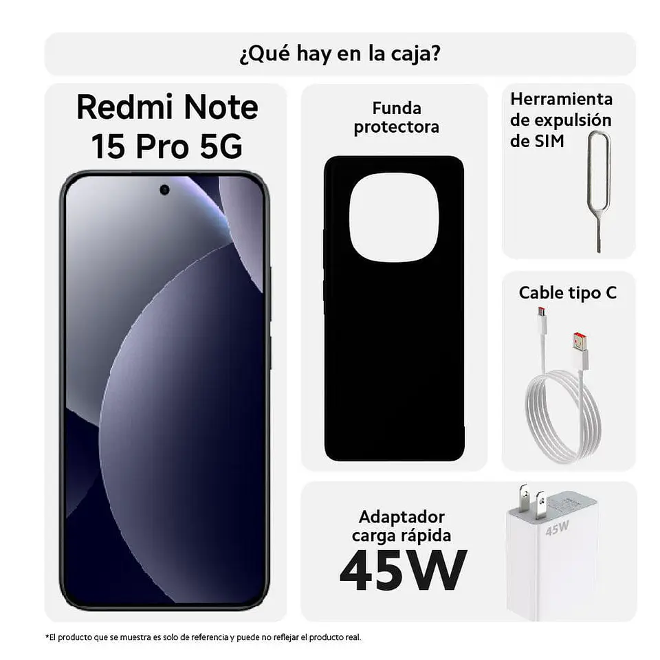 Celular XIAOMI REDMI Note 15 Pro 5G 512 GB 8 GB RAM Negro 7
