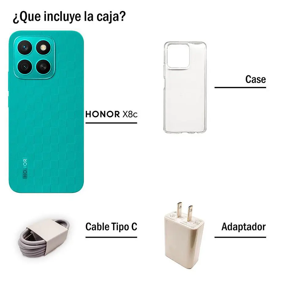 Celular HONOR X8C 512 GB 8 GB RAM Verde 3