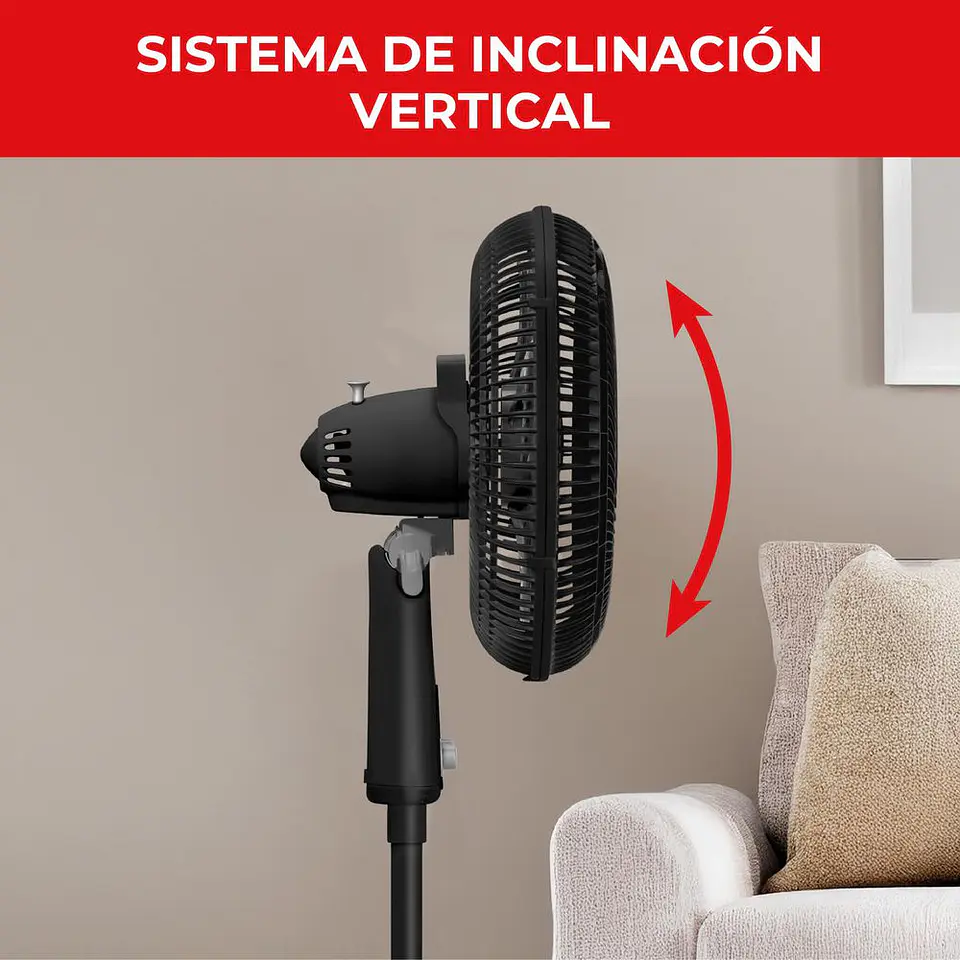 Ventilador De Piso SAMURAI Air Turbo Pedestal VE31A2I0 Negro 7