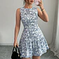 Ropas De Mujeres Print Dresses Vestidos Elegantes Women Vest Dress Sleeveless Summer Beach Bohemian Round Neck Retro Short Dress - Miniatura 1