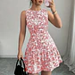 Ropas De Mujeres Print Dresses Vestidos Elegantes Women Vest Dress Sleeveless Summer Beach Bohemian Round Neck Retro Short Dress - Miniatura 8