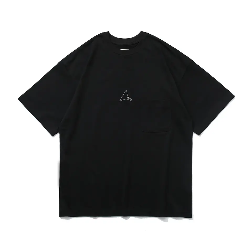ROA 26SS Japanese Style Outdoor Loose Casual Small Logo Cotton Short Sleeve T-Shirt Unisex Crew Neck 6