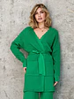 Casual Loungewear Women Set Knit Bathrobes Cardigans Pants Matching Sets 2 Piece Women Knitted Suit Knitted Two Piece Women Sets - Miniatura 1