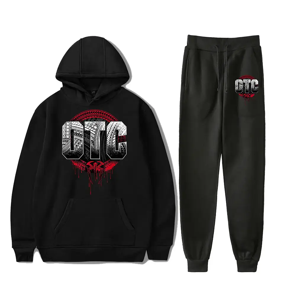 Roman Reigns OTC Vintage 90s PULLOVER HOODIE Merch Hoodies Set Men Women Hoodies Two-Piece Pants 1