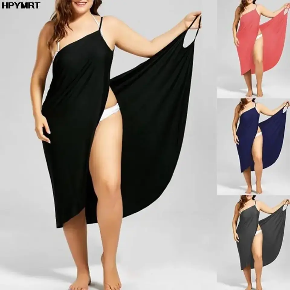 Robe Femme Dress For Women Sling Beach Dresses Sarong Cover Up Warp Pareo Backless Cross Swimwear Female Y2K Vestido De Mujer 3