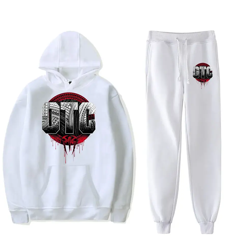 Roman Reigns OTC Vintage 90s PULLOVER HOODIE Merch Hoodies Set Men Women Hoodies Two-Piece Pants 2