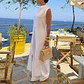 Robes for Woman 2 Pieces Sets Elegant O Neck Split Long Top Pullover And Pant Suits 2026 Spring Summer Solid Slim Casual Outfits - Miniatura 2