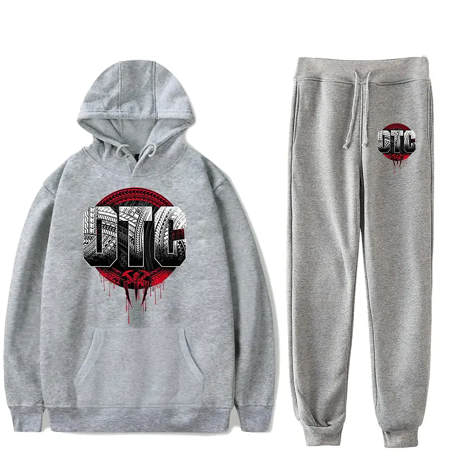 Roman Reigns OTC Vintage 90s PULLOVER HOODIE Merch Hoodies Set Men Women Hoodies Two-Piece Pants 3