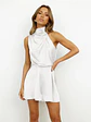 Fashion Ruffled Women Playsuits Sexy Backless High Waist Female Jumpsuit Romper Butterfly Sleeve Short Casual Summer Ropa Mujer - Miniatura 5