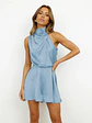 Fashion Ruffled Women Playsuits Sexy Backless High Waist Female Jumpsuit Romper Butterfly Sleeve Short Casual Summer Ropa Mujer - Miniatura 7