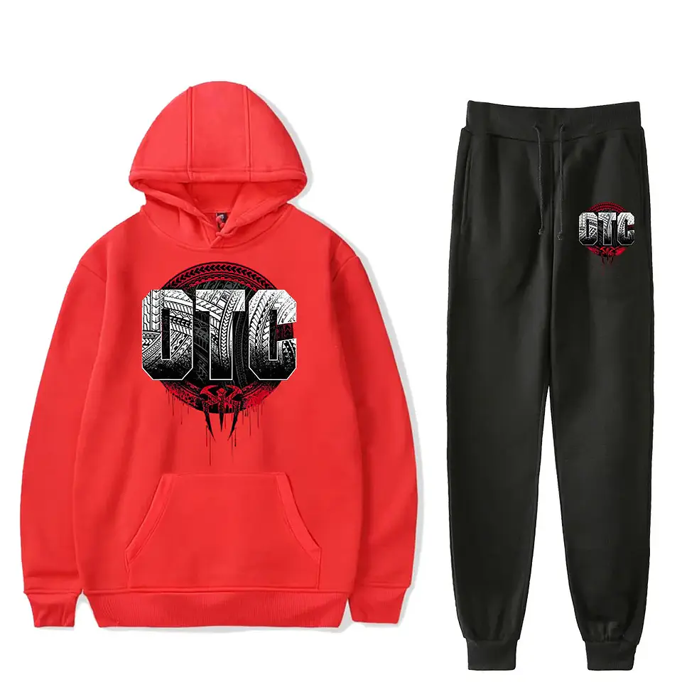 Roman Reigns OTC Vintage 90s PULLOVER HOODIE Merch Hoodies Set Men Women Hoodies Two-Piece Pants 5