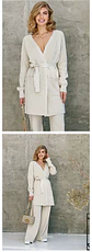 Casual Loungewear Women Set Knit Bathrobes Cardigans Pants Matching Sets 2 Piece Women Knitted Suit Knitted Two Piece Women Sets - Miniatura 15