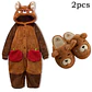 Adult Raccoon Cosplay Costume Robes Kigurumi Unicorn Onesie Anime Nightgown Halloween Cartoon Bear Pajamas Winter - Miniatura 7