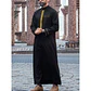 Middle Eastern Arab ethnic robe, Muslim traditional men's robe, casual festival worship, Islamic men's clothing - Miniatura 5