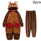 Adult Raccoon Cosplay Costume Robes Kigurumi Unicorn Onesie Anime Nightgown Halloween Cartoon Bear Pajamas Winter - Miniatura 9
