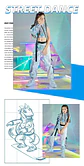PU Hip-Hop Dance Clothes Reflective Rave Outfit Girl Sets Jazz Dancewear Festival Crop Tops Cargo Pants Catwalk Show Costume - Miniatura 13