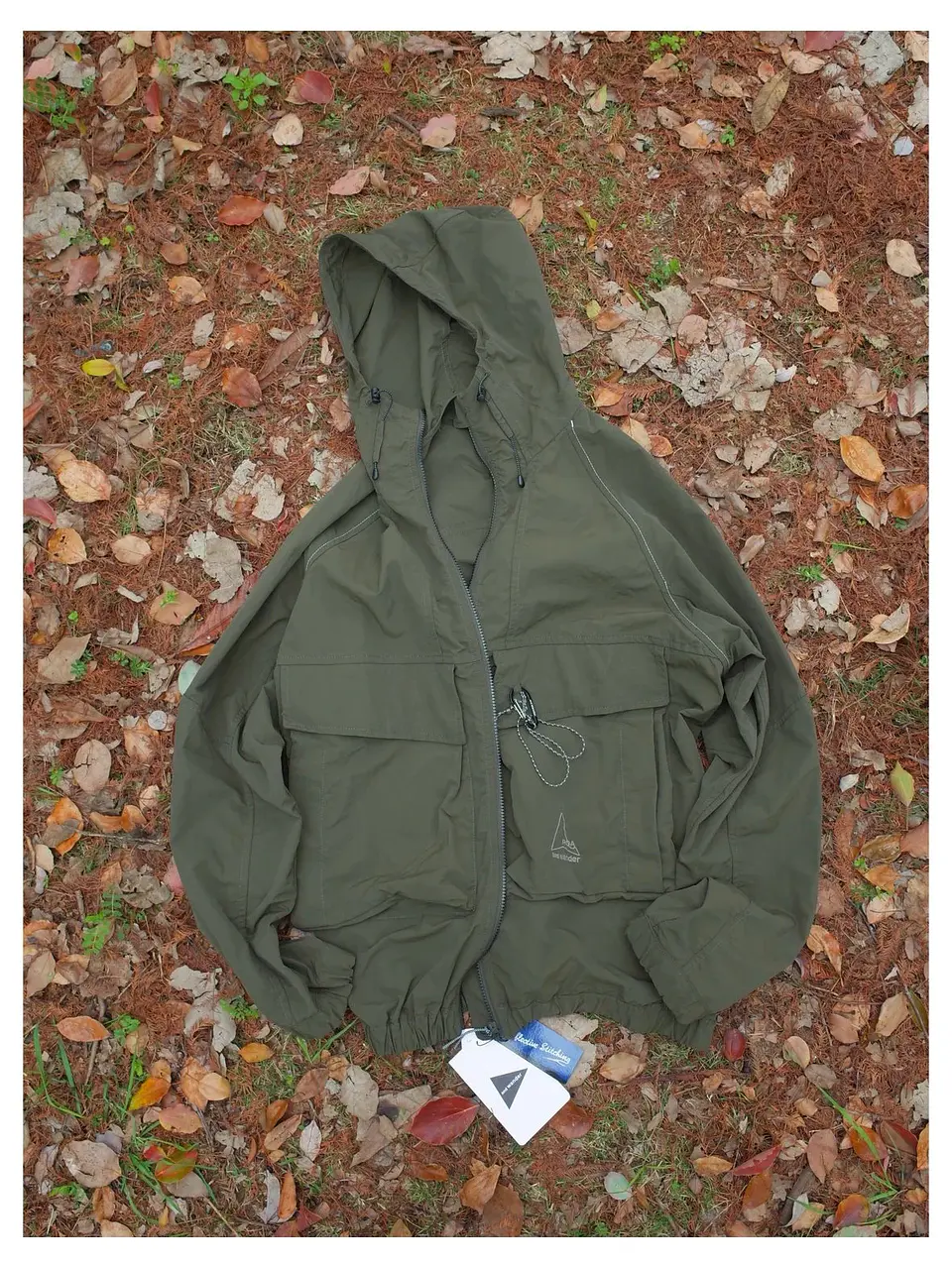 ROA HIKING Collaborative Windproof Waterproof Nylon Jacket Hooded Outerwear Long Sleeve Zipper Closure Pure Color Unisex Jacket 11