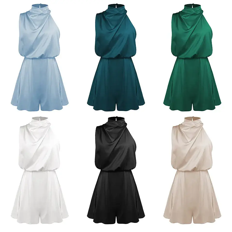 Fashion Ruffled Women Playsuits Sexy Backless High Waist Female Jumpsuit Romper Butterfly Sleeve Short Casual Summer Ropa Mujer 14