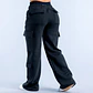 Ropa Mujer Fashion Solid Color Casual Pocket Versatile Pant Spring Temperament Commuting Loose Personality Sports Straight Pants - Miniatura 22