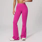 Ropa Mujer High Waisted Fitness Flared Pants Women Casual Outdoor Running Yoga Pants Wide Leg Pants Elastic Bell Bottom Pants - Miniatura 11