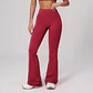 Ropa Mujer High Waisted Fitness Flared Pants Women Casual Outdoor Running Yoga Pants Wide Leg Pants Elastic Bell Bottom Pants - Miniatura 14