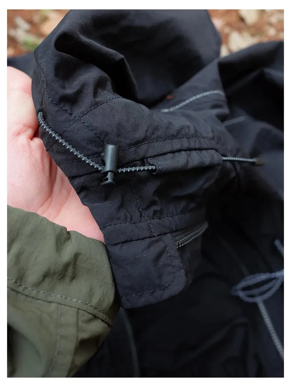 ROA HIKING Collaborative Windproof Waterproof Nylon Jacket Hooded Outerwear Long Sleeve Zipper Closure Pure Color Unisex Jacket 18