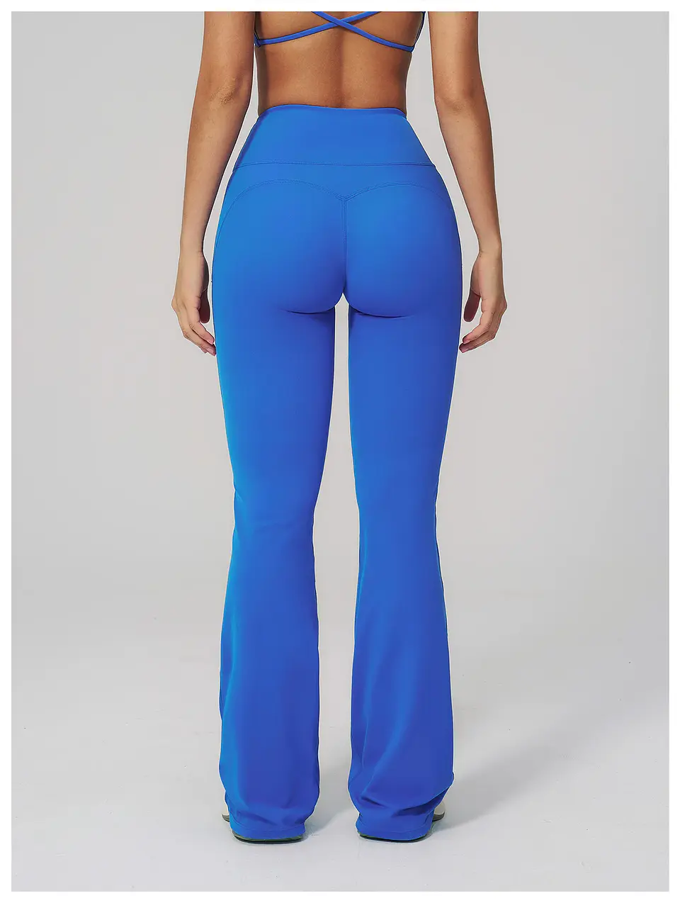 Ropa Mujer High Waisted Fitness Flared Pants Women Casual Outdoor Running Yoga Pants Wide Leg Pants Elastic Bell Bottom Pants 20