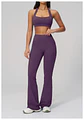 Ropa Mujer High Waisted Fitness Flared Pants Women Casual Outdoor Running Yoga Pants Wide Leg Pants Elastic Bell Bottom Pants - Miniatura 35