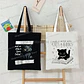 Life Is Better with Cats & Books Canvas Tote Bag Women Cute Cat Shopping Bags Student Literary Book Shoulder Bag Cartoon Handbag - Miniatura 1