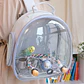 Bird Backpack Bird Carrier Travel Bag for Birds ParrotS Small Pet Acrylic Bubble Portable Bird Cage Outdoor Travel Hiking - Miniatura 2