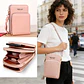 Buylor Summer PU Leather Crossbody Cell Phone Bag Women Mini Wallet Shoulder Card Holder Small Mobile Phone Pouch Messenger Bag - Miniatura 2
