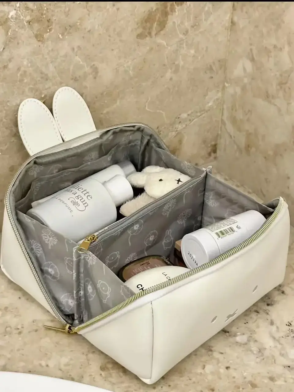 Magazine Appendix Bag Kawaii Boris Miffy Hand Makeup Bag Multi-functional Portable Toiletry Storage Bag Christmas Gift for Girls 3