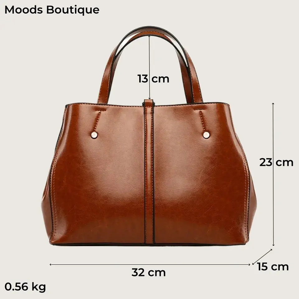 MOODS Fashion Top-handle Bags For Women Elegant Pure Color Large Capacity Shoulder Cross Body Bag 2024 Luxury Designer Handbags 6