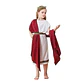Greek Mythology Children's Clothing White Roman Toga Robe Neutral Role-playing Performance Costume - Miniatura 3