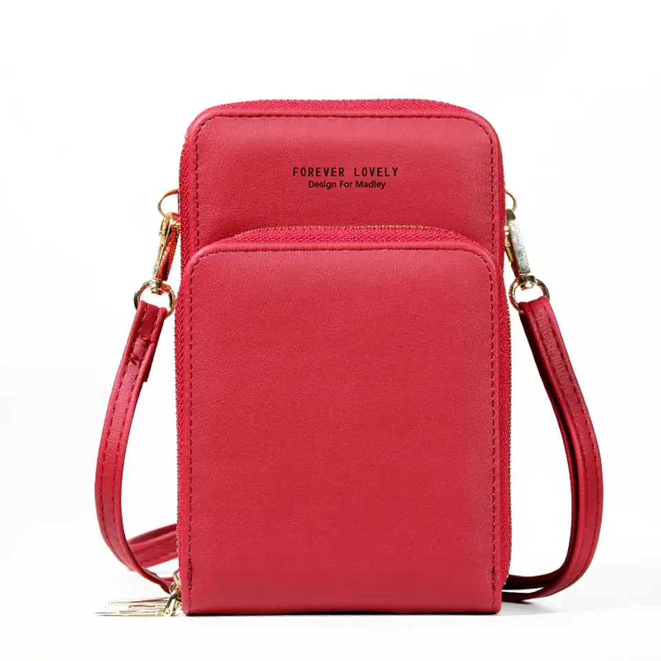 Buylor Summer PU Leather Crossbody Cell Phone Bag Women Mini Wallet Shoulder Card Holder Small Mobile Phone Pouch Messenger Bag 10