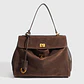 Luxury Bag Microfiber Leather Women's Bag Double lock Shoulder Slant Cross Commuting Underarm Bag Business Briefcase - Miniatura 10