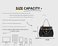 Luxury Bag Microfiber Leather Women's Bag Double lock Shoulder Slant Cross Commuting Underarm Bag Business Briefcase - Miniatura 11