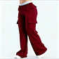 Ropa Mujer Fashion Solid Color Casual Pocket Versatile Pant Spring Temperament Commuting Loose Personality Sports Straight Pants - Miniatura 18