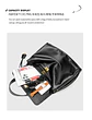 Luxury Bag Microfiber Leather Women's Bag Double lock Shoulder Slant Cross Commuting Underarm Bag Business Briefcase - Miniatura 15
