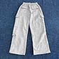 Ropa Mujer Fashion Solid Color Casual Pocket Versatile Pant Spring Temperament Commuting Loose Personality Sports Straight Pants - Miniatura 23