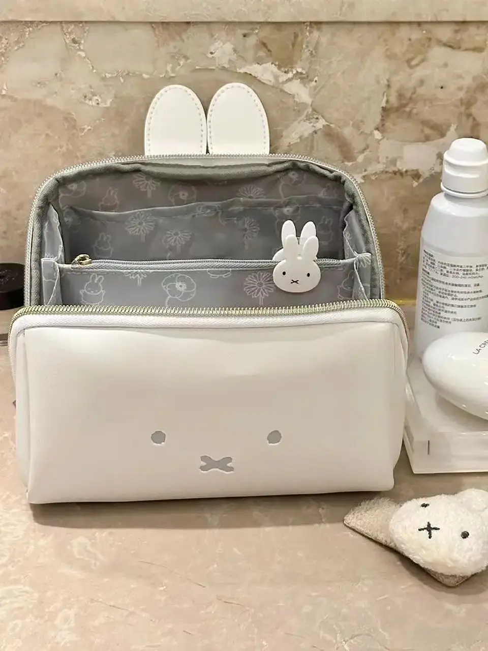 Magazine Appendix Bag Kawaii Boris Miffy Hand Makeup Bag Multi-functional Portable Toiletry Storage Bag Christmas Gift for Girls 19