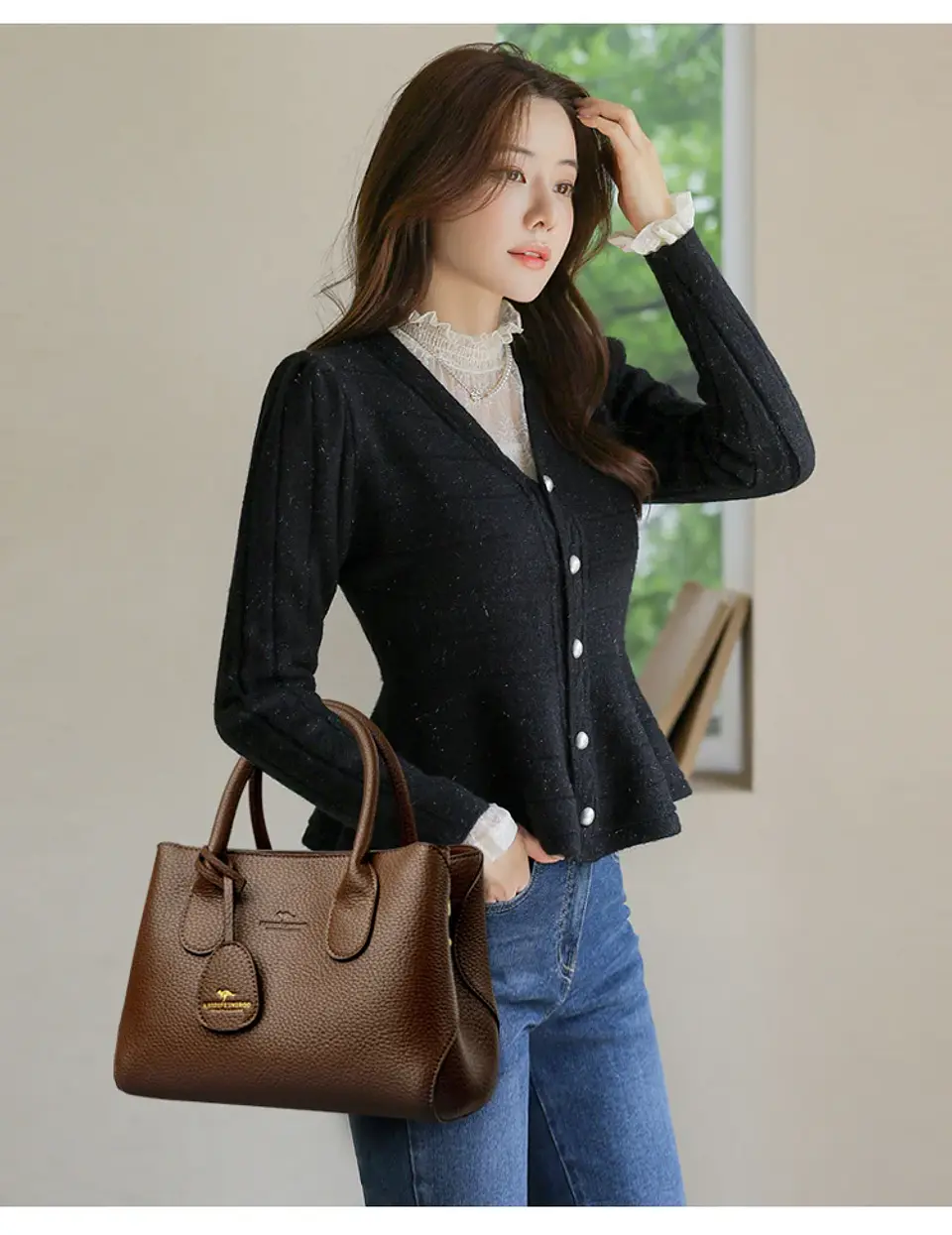 3-layer Design Women's Handbags Luxury Shoulder Crossbody Bags High Quality Soft Leather Bag Ladies Fashion Messenger Sac A Main 18