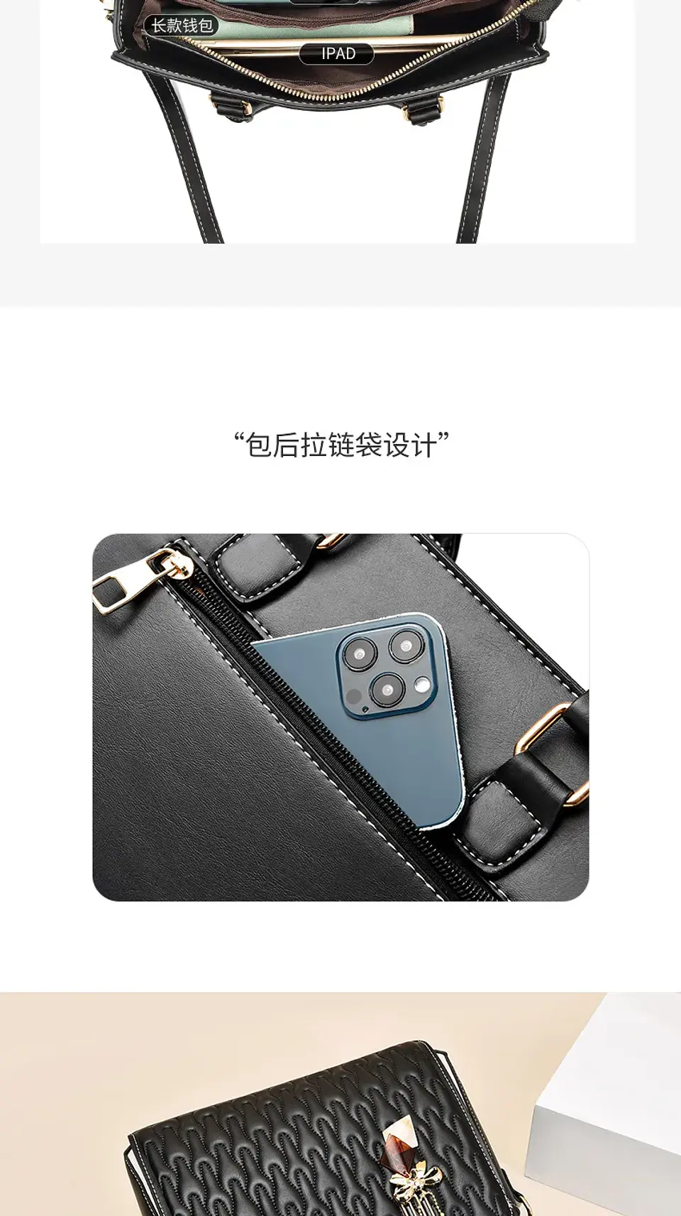 High Quality Wrinkle Women'S Shoulder Bag Luxury Brand Designer Handbag Large Capacity Classic Retro Shoulder Bag Tote Bag Women 18