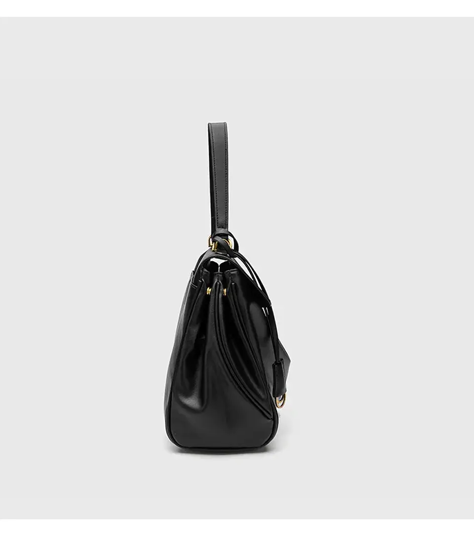 Luxury Bag Microfiber Leather Women's Bag Double lock Shoulder Slant Cross Commuting Underarm Bag Business Briefcase 23