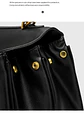 Luxury Bag Microfiber Leather Women's Bag Double lock Shoulder Slant Cross Commuting Underarm Bag Business Briefcase - Miniatura 32