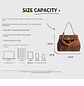 Luxury Bag Microfiber Leather Women's Bag Double lock Shoulder Slant Cross Commuting Underarm Bag Business Briefcase - Miniatura 33